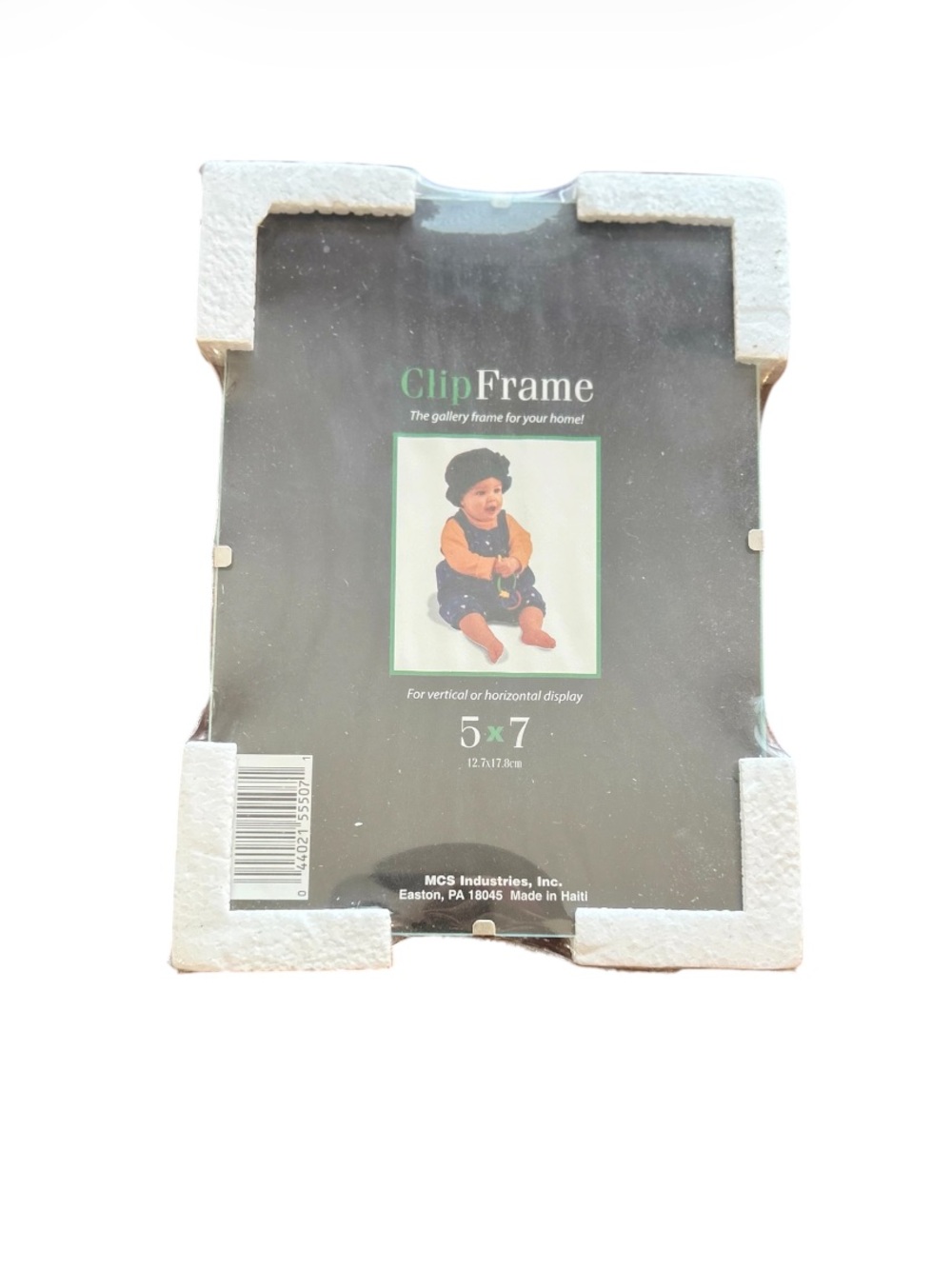 MCS Clip 5 x 7 Glass Photo Frame NEW wall art
